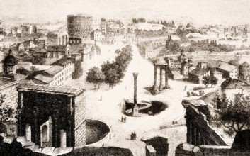 City-scape of Ancient Rome