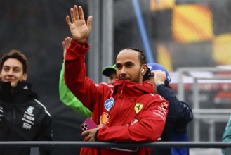 MELBOURNE, AUSTRALIA - MARCH 16: Lewis Hamilton of Great Britain and Scuderia Ferrari during the