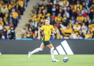 BRISBANE, AUSTRALIA, JULY 27: Steph CATLEY of Australia as Australia plays Nigeria at the FIFA