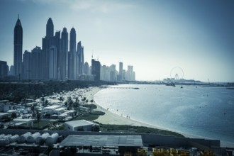 Dubais skyscrapers and beaches. Shooting Location: Dubai