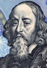 John Amos Comenius (1592-1670) on 20 Korun 1988 Banknote from Czechoslovakia. Czech teacher,