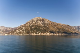 View of the town of Perast, Bay of Kotor, Montenegro, Europe