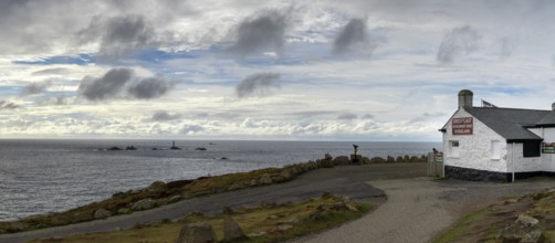 Land's End, United Kingdom, 3 September, 2022: the first and last refreshment house at Land's End