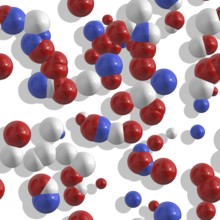 An illustration of a atom ball model