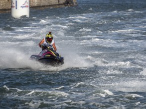 Olbia, Italy - September 16 - 20192 Aquabike world Championship gran prix of Italy