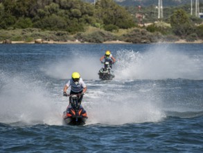 Olbia, Italy - September 16 - 20192 Aquabike world Championship gran prix of Italy