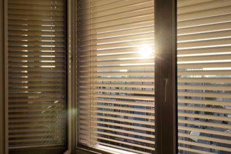 Blinds are fitted to a window to protect against heat and sun. Austria