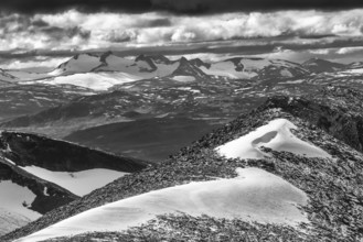 Landscape in the Abisko Alps, Norrbotten, Lapland, Sweden, July 2013, Europe