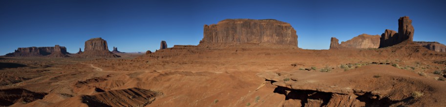 Panorama of Monument Valley, Arizona, USA, North America