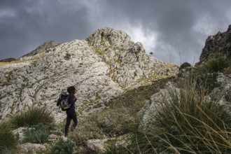 Ascending to Serra Des Teixos, Escorca, Majorca, Balearic Islands, Spain, Europe