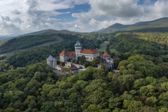 Smolenice, Slovakia, 26 September, 2022: view of Smolenice Castle in the Little Carpathians in
