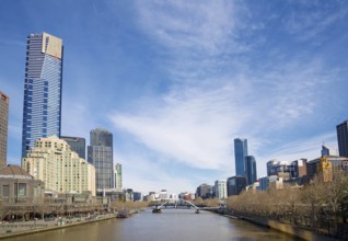 Central melbourne skyline by day in australia
