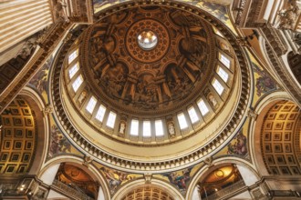 London, United Kingdom, May 12, 2019: Inside St Paul's Cathedral in London, interior building