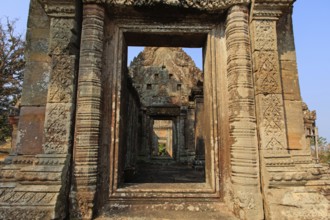The north entrance of the Gopura four of the Hindu temple Preah Vihear in Cambodia