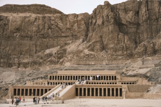 Mortuary Temple of Hatshepsut at Deir el-Bahari, western bank of Nile River opposite Luxor, Upper