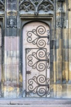 An image of a door of Saint Theobald's Church, Thann