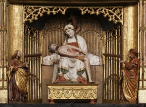 Altar with miraculous image from Mariawald Monastery, Sorrowful Mother of Heimbach in the Antwerp