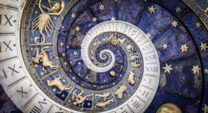Abstract old conceptual background on mysticism, astrology, fantasy