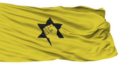 Kah Kahane Flag, Isolated On White Background