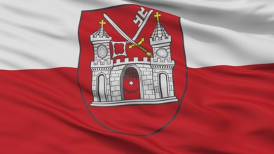 Tartu City Flag, Country Estonia, Closeup View