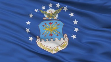 United States Air Force Flag, Closeup View