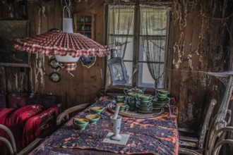 Impressions from the parlour, living room in a lost place, approx. 300 year old farmhouse that has