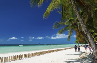 Station 2 main beach area of tropical paradise boracay island philippines