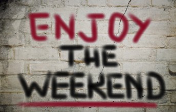 Enjoy The Weekend Concept