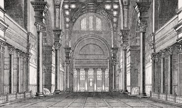 The Baths of Caracalla in ancient Rome, Italy, Reconstruction, Europe