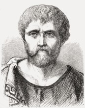 Lucius Annaeus Seneca or Seneca the Younger, 1, 65 AD, a Roman philosopher