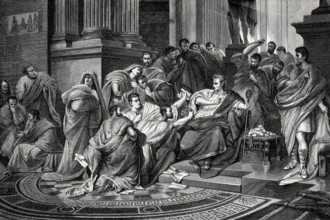 Death of Gaius Julius Caesar, 100, 44 BC, Roman statesman