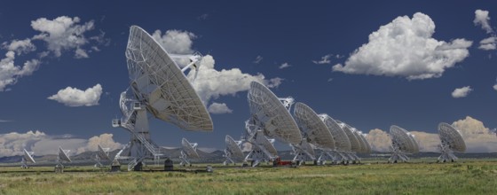 The VLA, very Large Array, Radio Telescope in Socorro, New Mexico An astronomical interferometer is