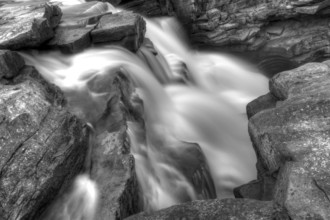 Blurred water flowing British Columbia Canada