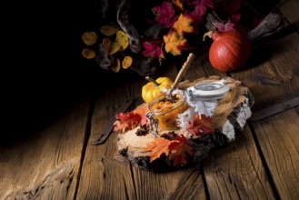 An autumnal rustic pumpkin