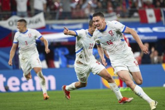 LEIPZIG, GERMANY - JUNE 18, 2024: Euro 2024 Groupe F match Portugal vs Czechia 2:1. Lukas Provod