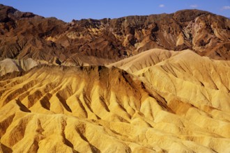 Death Valley National Park California Zabriskie point eroded mudstones
