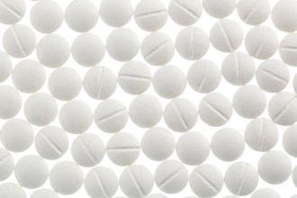 White tablets, symbolic photo for medicine, remedies and tablet addiction