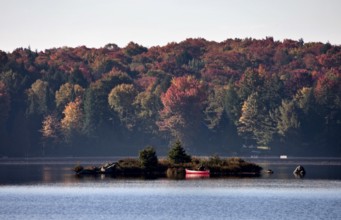 Lake in Autumn Algonquin Muskoka Ontario colors
