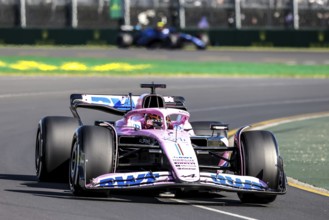 MELBOURNE, AUSTRALIA, APRIL 2: Esteban Ocon of France drives the Alpine A523 Renault on race day
