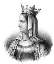 Jeanne d'Évreux, Johanna von Evreux, 1310-1371, the third wife of King Charles IV of France