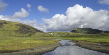 In the highlands near Landmannalaugar in Iceland