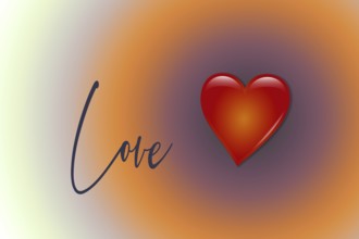 Heart for Valentines Day card greeting concept, Background