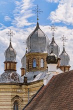 Cupolas of The Orthodox Church of The Holy Spirit, Jekabpils, Latvia Jekabpils, Latvia, Europe