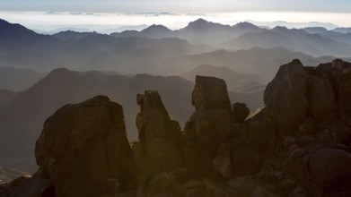 Mount Sinai, Mount Moses in Egypt. Africa