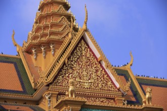 Close-up of the Royal Palace in Phnom Penh, Cambodia, Asia