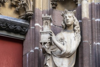 An image of a detail of Saint Theobald's Church, Thann