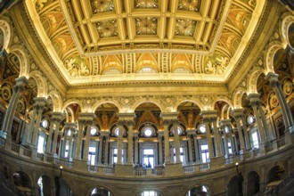 United States Capitol ceiling painting of the (United States Capitol). Shooting Location: