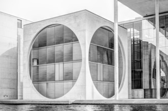 Modern architecture of the Marie-Elisabeth-Luders-House in Berlin, Germany, Europe