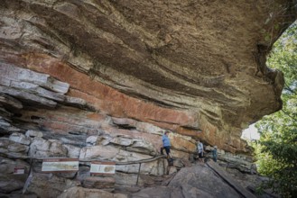 Aboriginal rock carvings, Kadadu National Park, Ubirr, or Obiri Rock, Northern Territory,