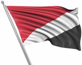 Flag of Sealand, This is a computer generated and 3d rendered image
